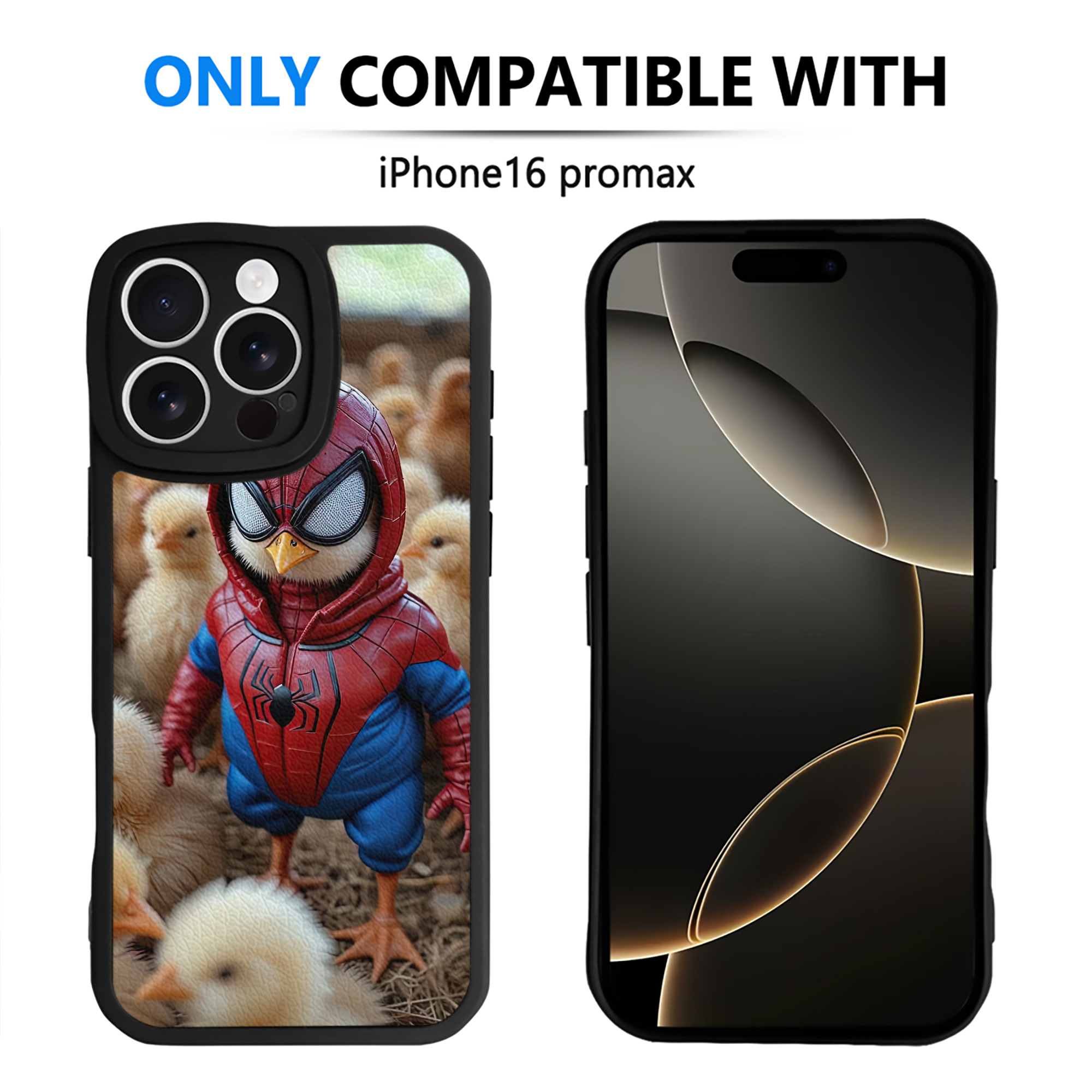 Spider Man スパイダーマン 【iPhone 16シリーズ対応】シリコンスマホケース（レザー調） 材質：シリコン